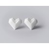 NÁUŠNICE SRDCE (BIELE) | STEHLÍK DESIGN