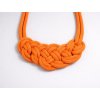PLETENÝ BAVLNENÝ NÁHRDELNÍK NODEFIELD (ORANŽOVÝ) | UZLI