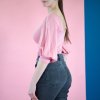 DÁMSKE TRIČKO MARA S ¾ RUKÁVMI (RUŽOVÉ) | MIESTNI