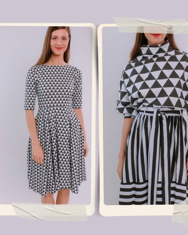 ÁNO! Náš aj váš milovaný geometrický vzor je späť. Čierno-biele trojuholníky 🖤🤍 Potlačili nám ho priamo v Banskej Bystrici...