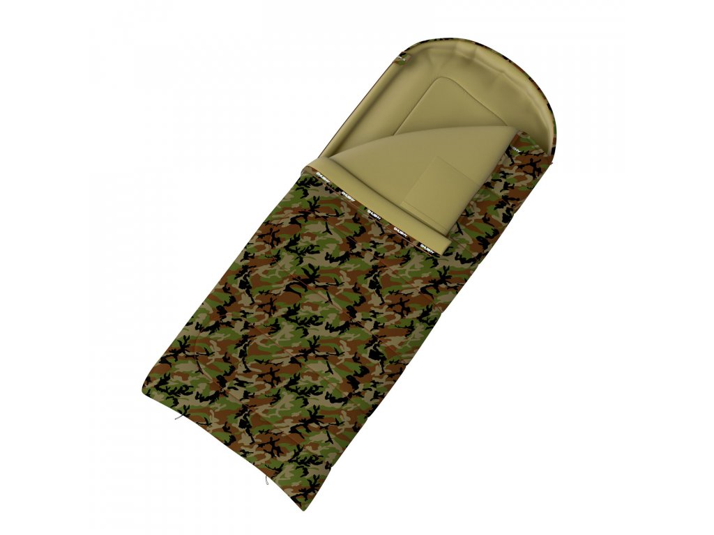 Dekový třísezónní spacák Gizmo Army -5°C khaki