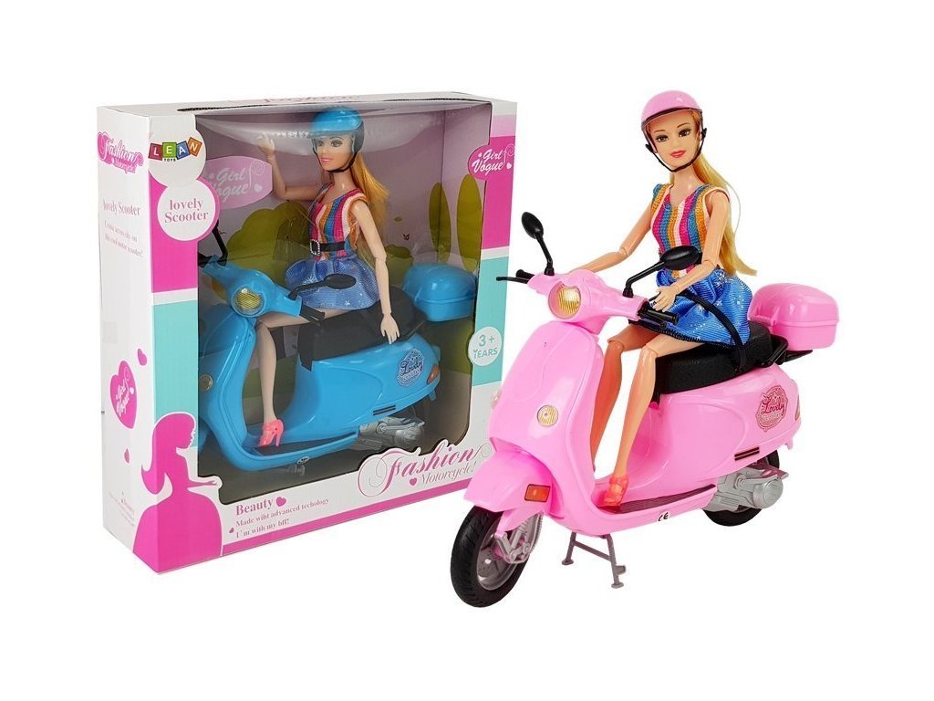 Růžové příslušenství pro panenky Scooter Helmet