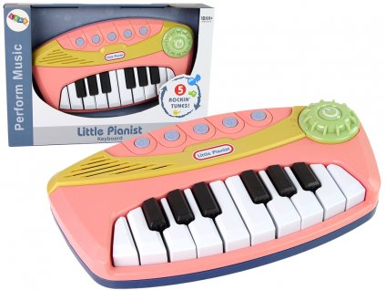 Interaktivní růžový klavír Little Pianist