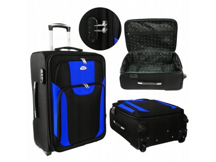 Cestovní kufr RGL 103 s rozšířením,37L,malý, černomodrý