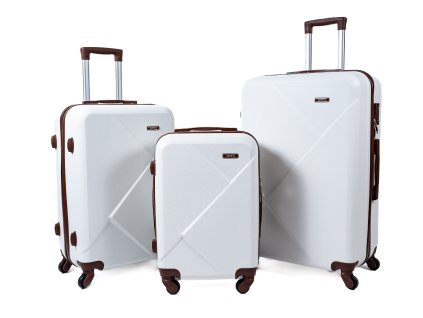 Cestovní kufry Mifex V99B, sada 3kusů, 36l, 58l, 98l ,béžová,TSA
