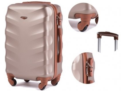 Cestovní kufr WINGS 402 bronzový,58L,střední