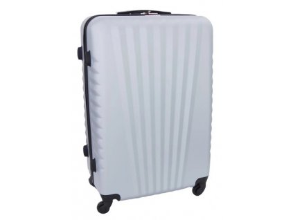 Cestovní kufr GRAV 888 světle stříbrný ,62L,střední
