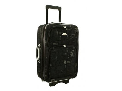 Cestovní kufr RGL 73 s rozšířením, 56x40x20 malý barva šedá písmena