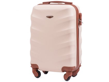 Cestovní kufr skořepinový Wings 402,béžová,25L,mini