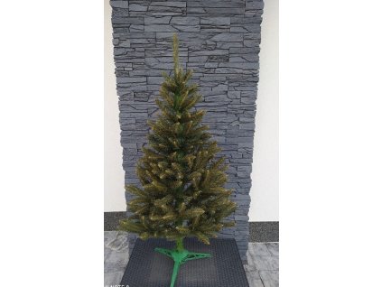Umělý vánoční stromek Smrk Delux 150cm + stojan+LED řetěz