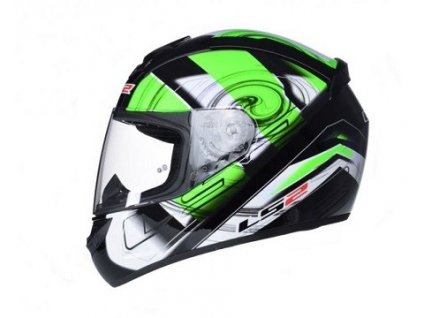 INTEGRALNI HELMA LS2 FF351 ACTION BLACK GREEN
