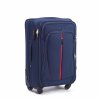 Cestovní kufr Wings 1706 s rozšířením,malý modro červený,40l