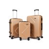 Cestovní kufry Mifex V99, sada 3kusů,36l, 58l, 98l,zlatá TSA