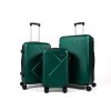 Cestovní kufry Mifex V99, sada 3kusů,M,L,XL,tmavě zelený ,TSA