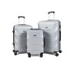 Cestovní kufry Mifex V265, sada 3kusů,M,L,XL,stříbrná,TSA