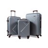 Cestovní kufry Mifex V99B, sada 3kusů,stříbrná,TSA