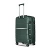 Cestovní kufr  Mifex PP13 exclusive střední,TSA, 67L,zelený