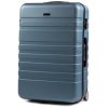 Cestovní kufr WINGS 586 modro stříbrný,35L,malý