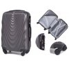 Cestovní kufry WINGS 304 skořepinové, sada 3kusů M,L,XL ,grafit