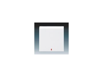 Kryt jednoduchý s červeným průzorem - bílá/bílá 3559H-A00655 03