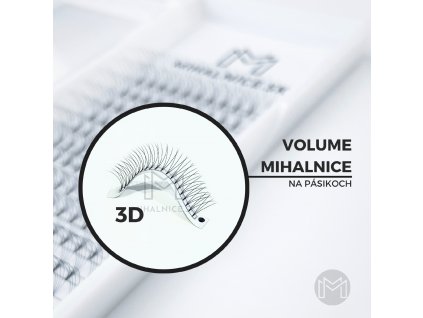 3D fluffy volume mihalnice na pasikoch