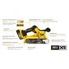 Aku pásová bruska 18V 5 0 Ah Li Ion DCW220P2 DeWALT MiHu Shop.cz 7