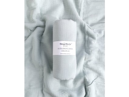 Mušelínová deka mint