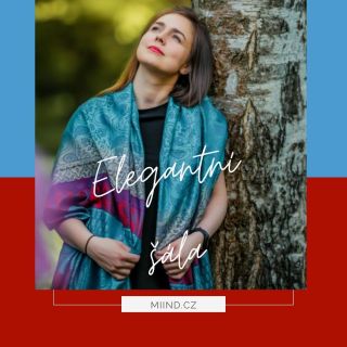 Jsou vám blízké orientální a květinové vzory?😍 Tato elegantní šála v překrásné modré barvě s červenými a fialovými...