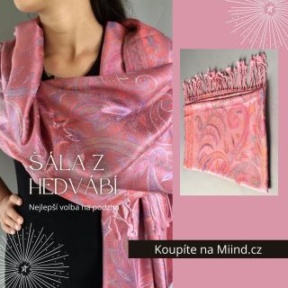 Exkluzivní oboustranná hedvábná šála v růžovo-fialové barvě.🤩 Využijete ji jak k zimnímu kabátu, tak i jako doplněk ke...