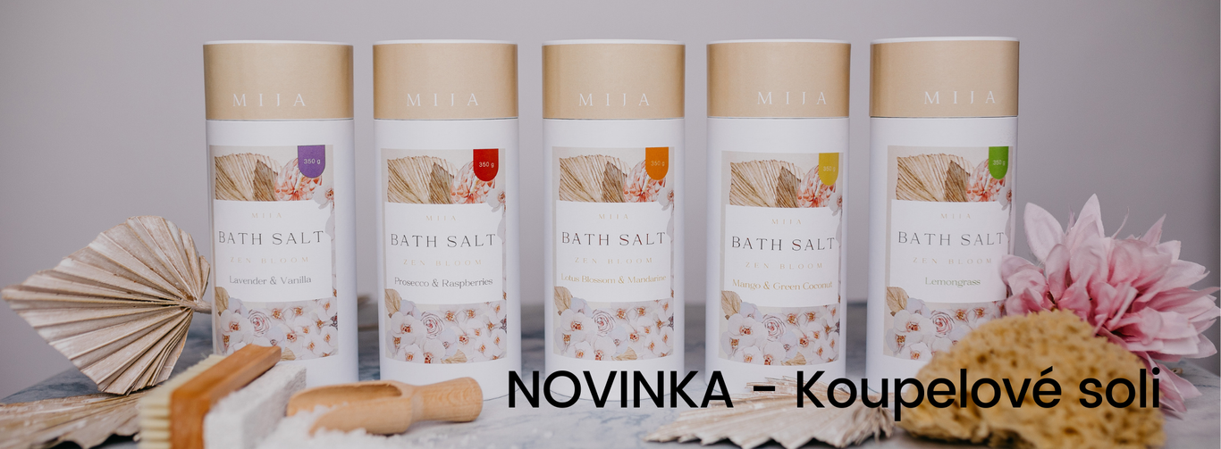 Koupelové soli - novinka v mýdlárně MIJA | slow bath and body shop