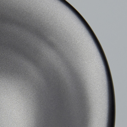 Large Bowl, irregular shape, black, MODERN, 24 cm