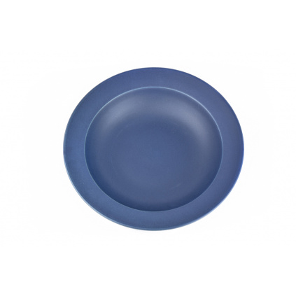 Plate with wide rim 21,5 x 4,5 cm, ink blue