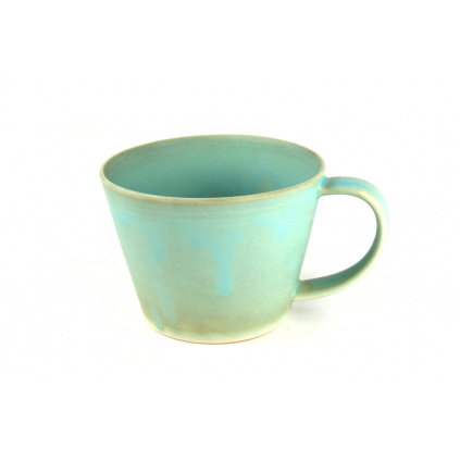 Tea cup blue and green, 6,5 cm