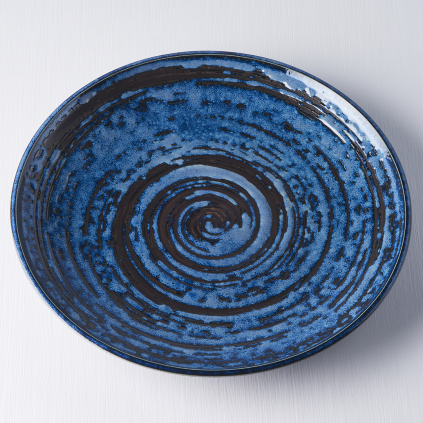 Round plate Copper Swirl 25 cm