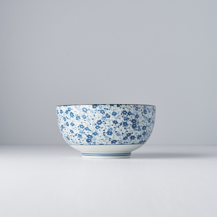 Udon Bowl Blue Daisy 16 × 8,5 cm