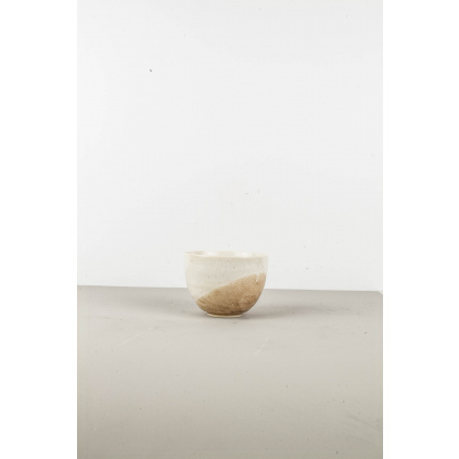 Bowl for Rice, 10 x 6 cm, white and beige