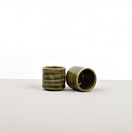 Sake Cup, Sake Cup, tall, green