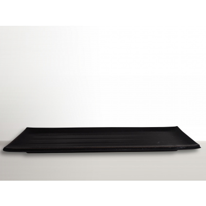 Rectangular Plate 39,5 x 12 cm black