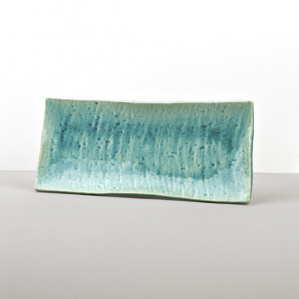 Sashimi Plate Turquoise 29 x 13 cm
