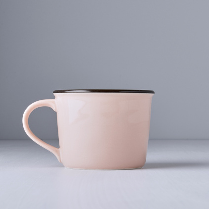 Mug COLOURBLOCK – pink, wide, 200 ml
