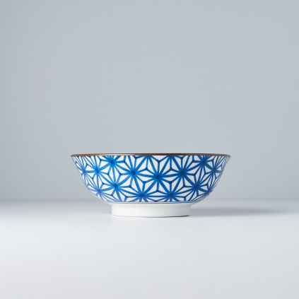 Large Bowl Starburst, INDIGO IKAT, 19,5 cm