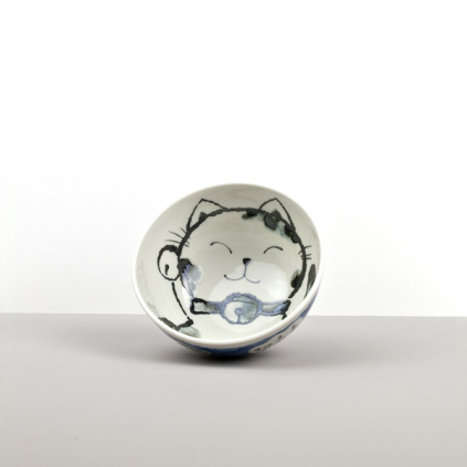 Medium bowl Kids Maneki Design Blue