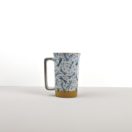 Large cup Kasuri Dragonfly