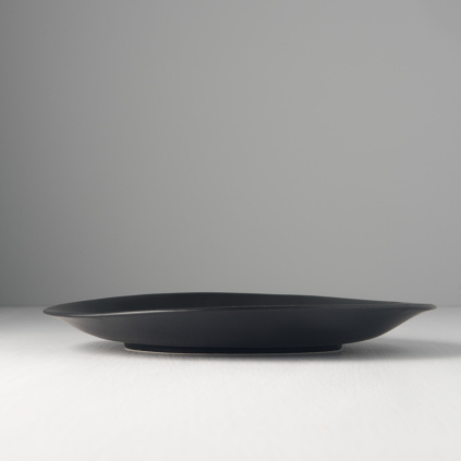 Large Round Plate Modern black 25 cm