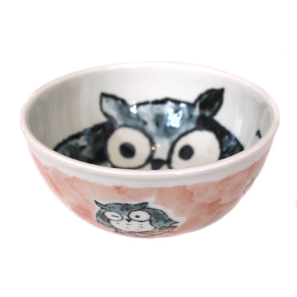 Velká miska Kids Owl Design růžová 16 cm