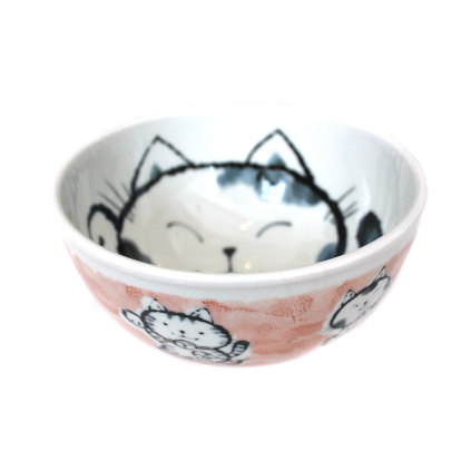 Velká miska Kids Maneki Design růžová 16 cm