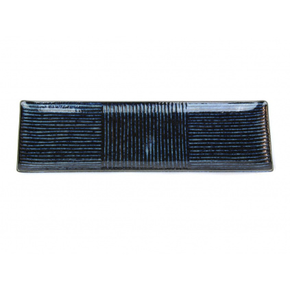 Sashimi plate 33 x 10 cm dark blue
