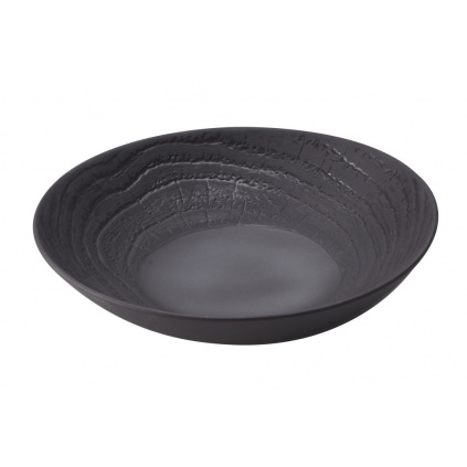 6x REVOL Arborescence deep coupe plate 24cm, Liquorice