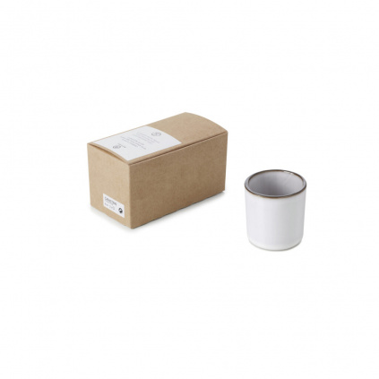REVOL Caractere giftboxed cup 8cl, x2, White Cumulus