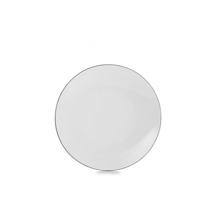 6x REVOL Equinoxe dinner plate 24cm, White Cumulus